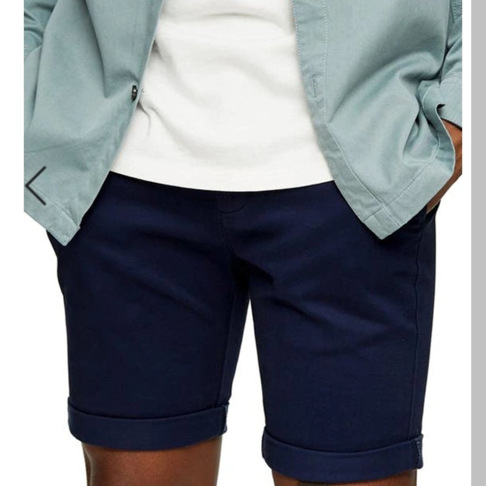 TOPMAN Stretch Skinny Chino Shorts sz 32